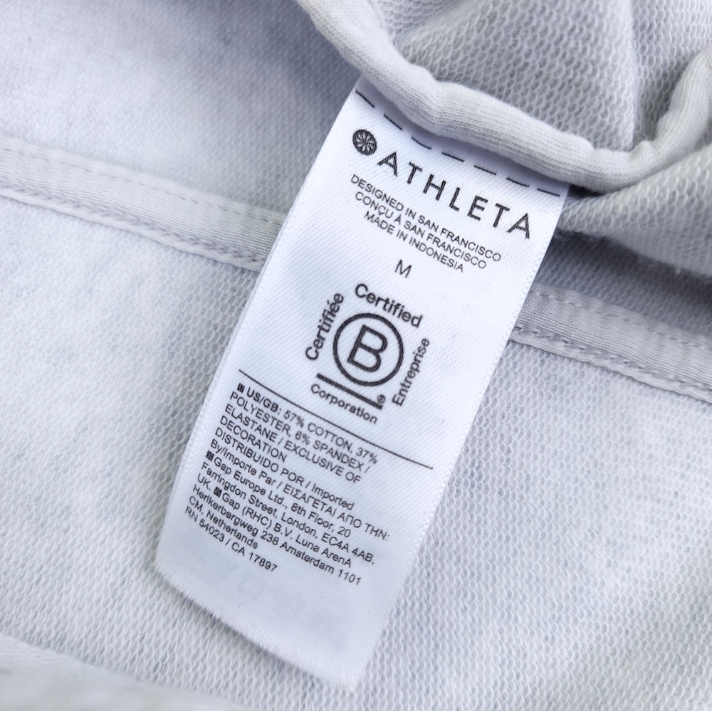 ATHLETA Grey Wrap Sweater Size Medium - Picture 9 of 9